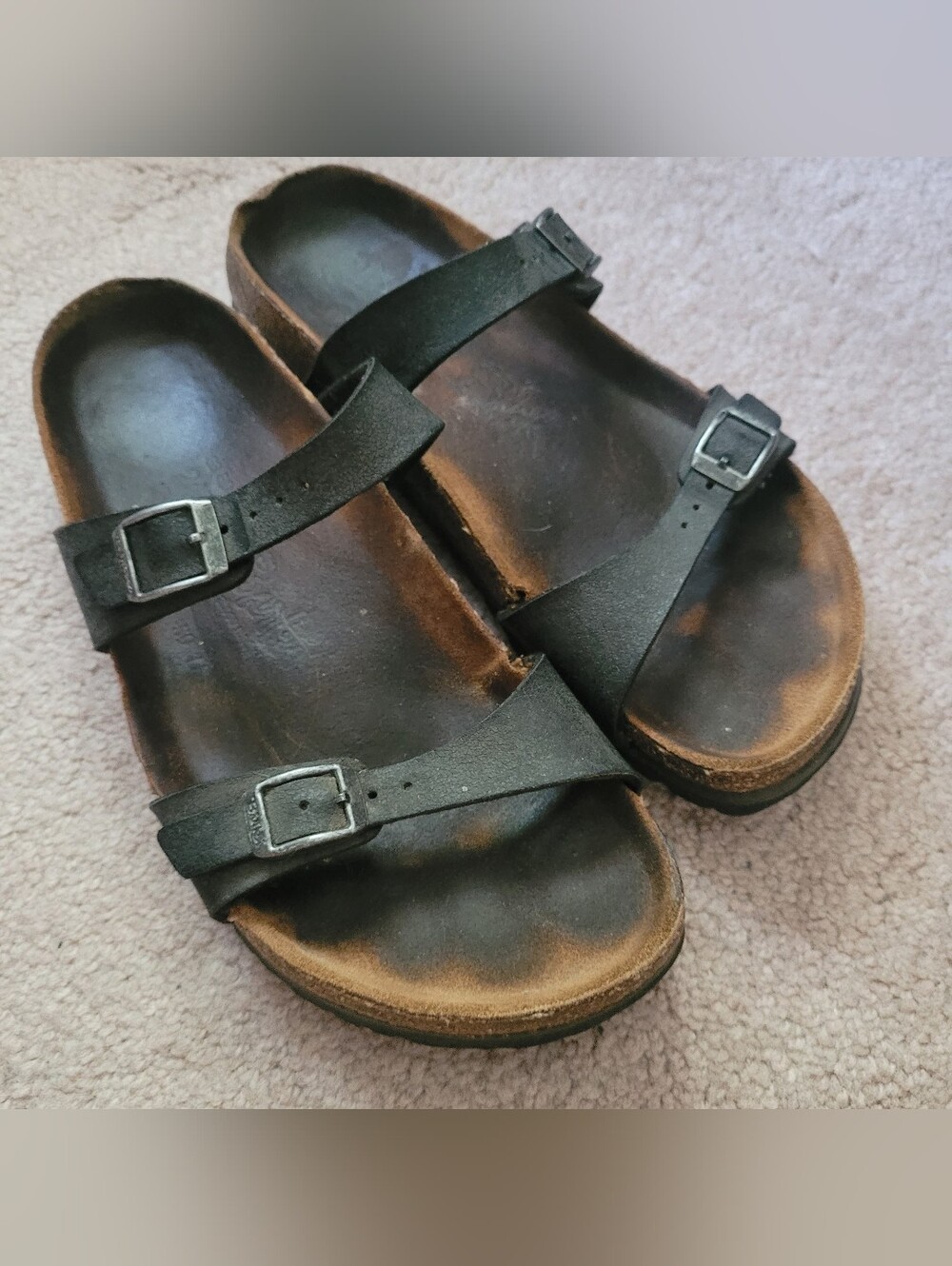 Gray Birkenstock Sandals